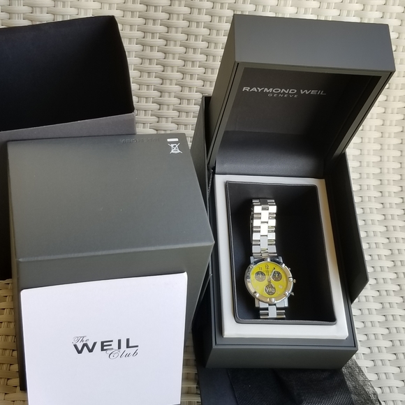 RAYMOND WEIL W1 Chronograph Date Yellow Dial watch
